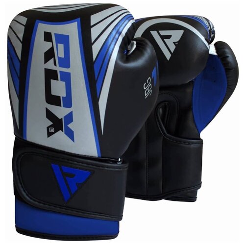 Перчатки боксерские RDX KIDS JBG-1U SILVER/BLUE JBG-1U-4oz, 4 oz, детские