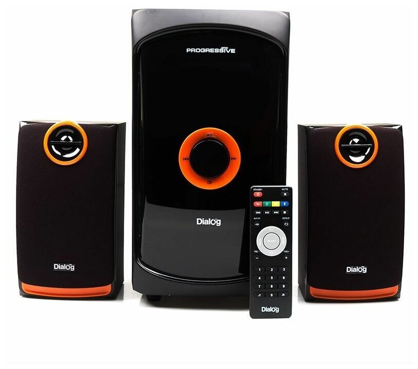 Акустическая система DIALOG AP-200 60 Вт черный/оранжевый