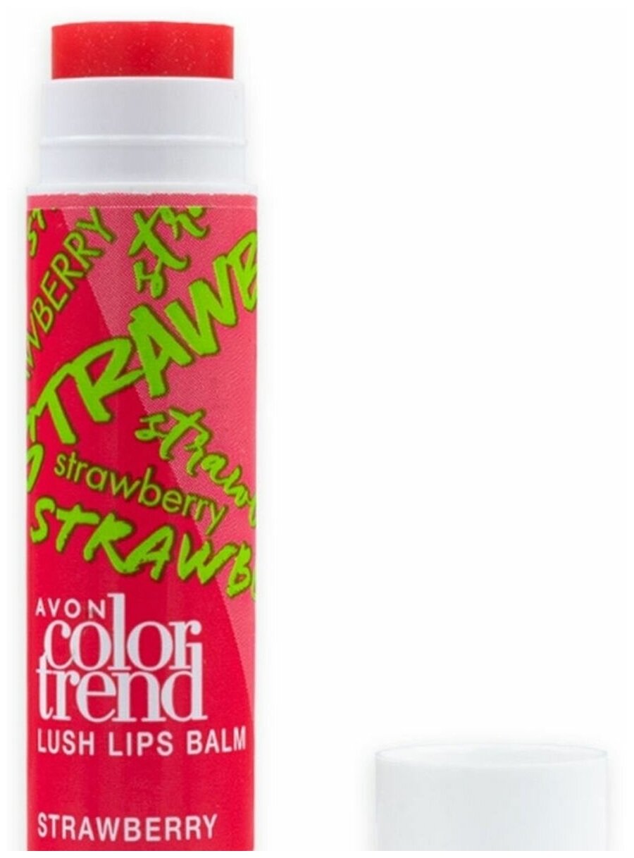 AVON Color Trend Бальзам для губ "Сочный цвет", Клубника/Strawberry, 4 г