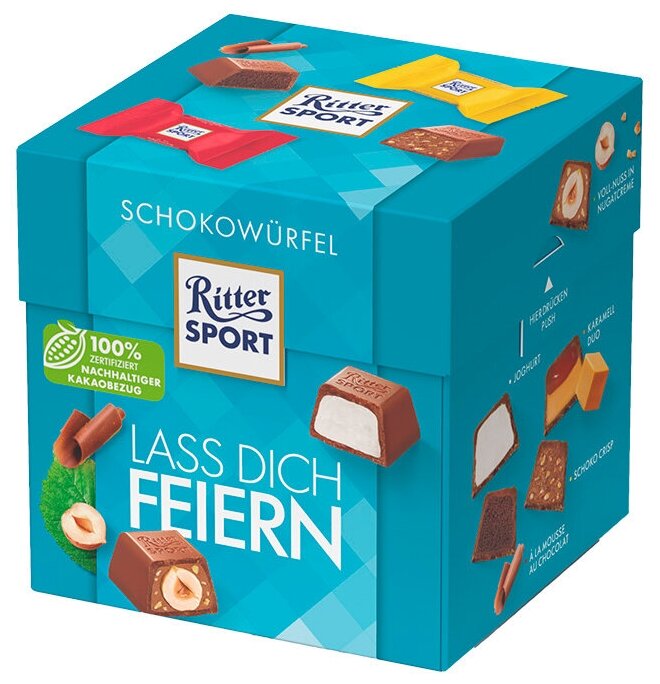Шоколадные конфеты Ritter Sport Happy Birthday (Германия), 176 г