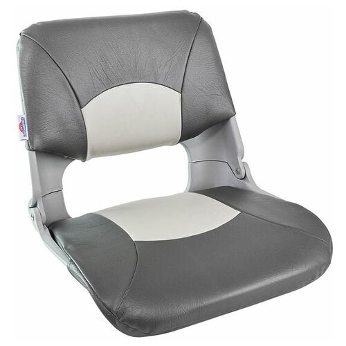фото Кресло складное мягкое skipper, серый/темно-серый для лодки / катера springfield