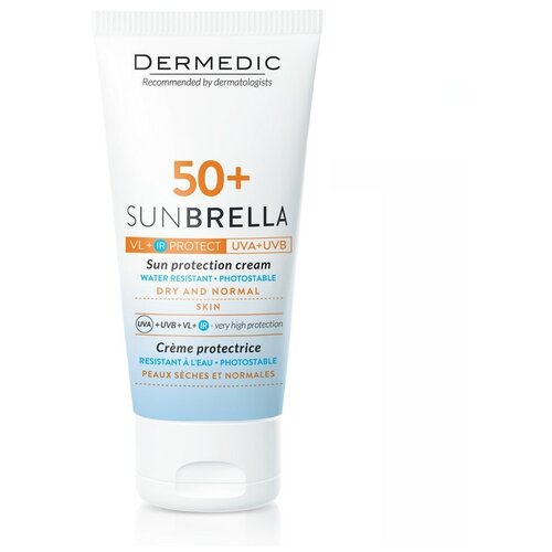 Солнцезащитный крем DERMEDIC SPF 50+ для сухой и нормальной кожи 50 г