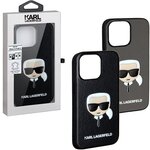 Чехол CG Mobile Karl Lagerfeld Liquid glitter NFT Choupette head Hard для iPhone 14 Pro, цвет Черный (KLHCP14LLNCHCK) - изображение