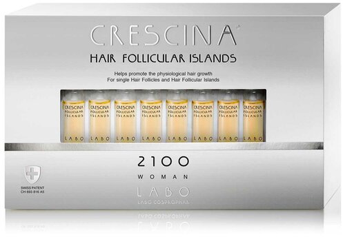 Лосьон для стимуляции роста волос Crescina Follicular Islands 2100 для женщин №10