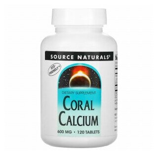 Source Naturals Coral Calcium Коралловый кальций 600 мг 120 таблеток