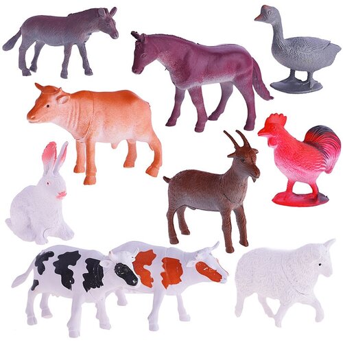 Пластизоль Домашние животные 10 шт. в пакете домашние животные в наборе 4 фигуры в пакете 2094349