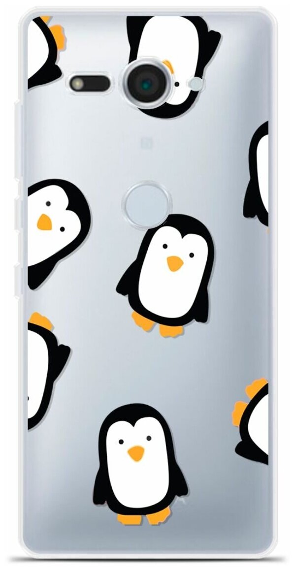 Силиконовый чехол на Sony Xperia XZ2 Compact Пингвин / для Сони Иксперия Икс Зет 2 Компакт