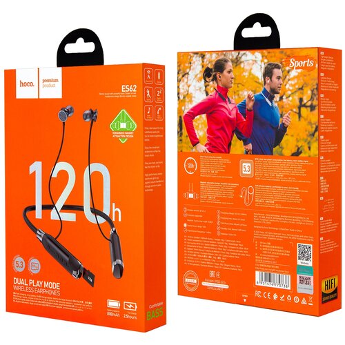 Наушники Bluetooth Hoco ES62 черные 119000₽