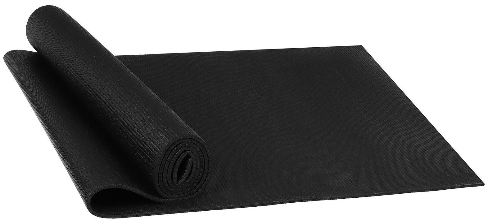 Коврик Sangh, для йоги, размер 173 х 61 х 0,3 см, цвет черный