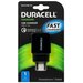 Сетевое зарядное устройство Duracell DRACUSB8-RU, QC3.0, 1 USB черный