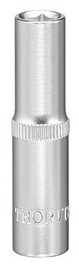 Головка торцевая THORVIK, шестигранная, высокая, CrV, 11мм, 1/4", метрическая — фото 1