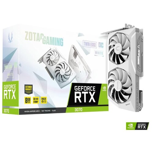 ZOTAC GAMING GeForce RTX 3070 Twin Edge OC White Edition видеокарта zotac rtx3060 twin edge oc 12gb zt a30600h 10m