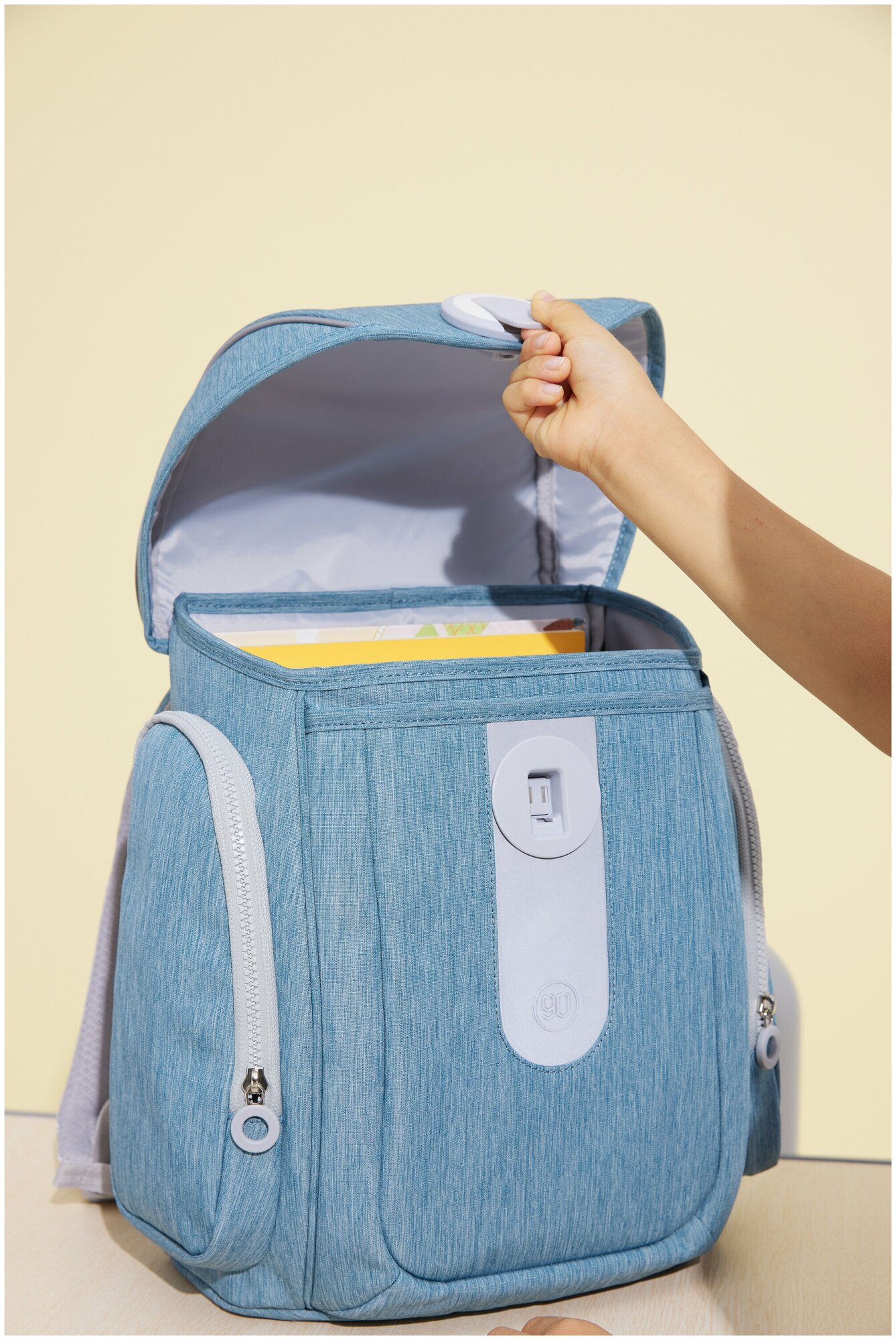 Рюкзак (школьная сумка) NINETYGO smart school bag голубой - фото №13