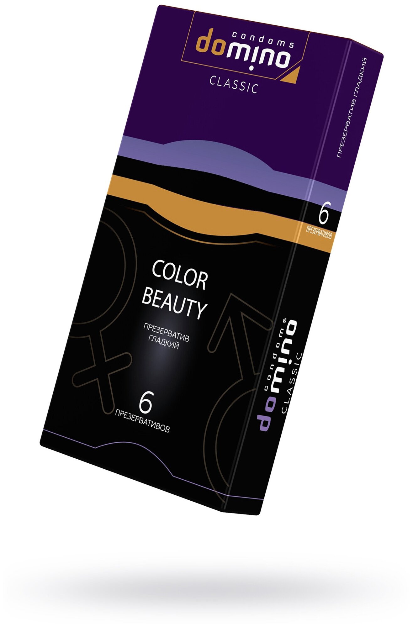 Презервативы Luxe DOMINO CLASSIC Colour Beauty 6 шт, 18 см