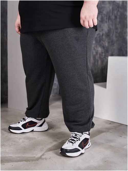 Брюки джоггеры Good People, спортивные, свободный силуэт, карманы, размер 76-78 (7xl), серый