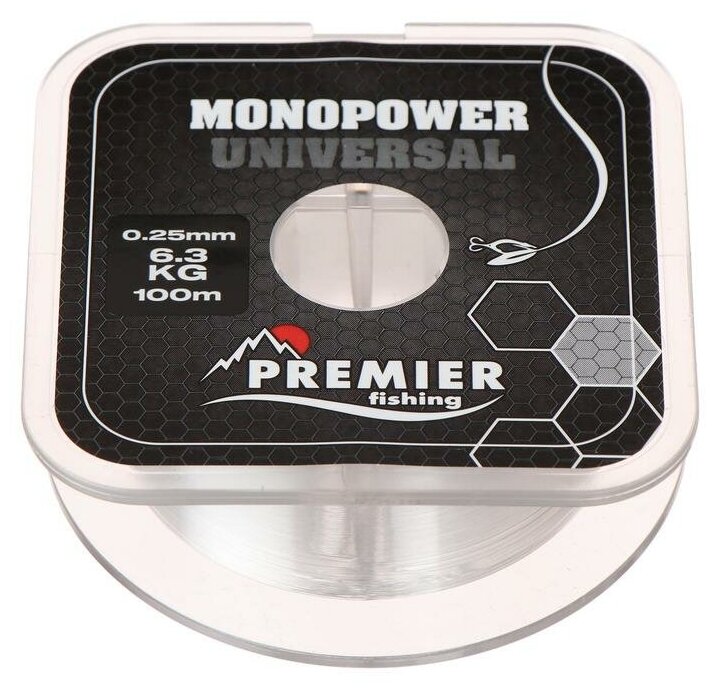 Леска Premier fishing MONOPOWER Universal 025 мм/100 м