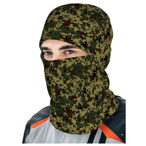 Балаклава флисовая мужская тактическая Камуфляж пиксельный, размер 60-62