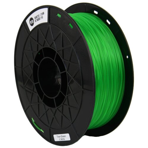 PETG пластик для 3D принтера SolidFilament 1кг 1,75мм прозрачный зеленый, филамент petg