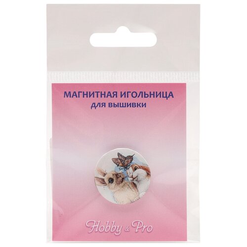 Магнитная игольница Кролики 25*3мм