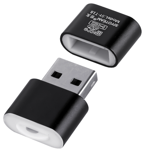 Картридер USB Micro SD CR-01 черный