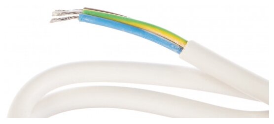 Сетевой кабель с евровилкой Volsten S-LR2, Белый с заземлением - фотография № 5