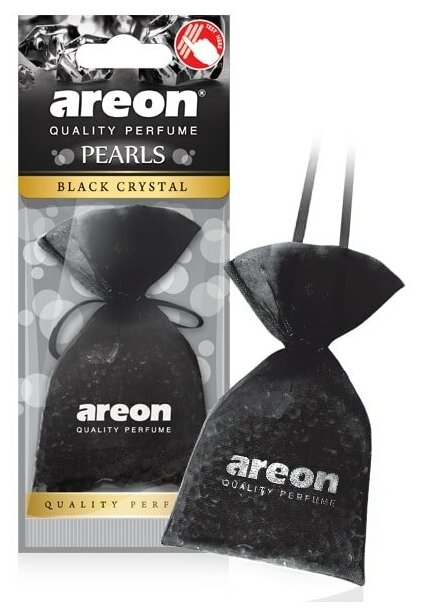 Ароматизатор на зеркало Areon Pearls мешочек черный кристалл 50 г *Л