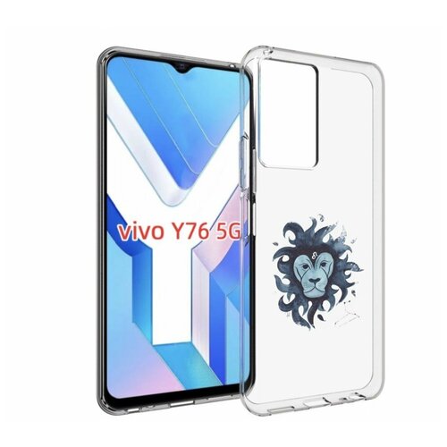 Чехол MyPads знак зодиака лев 5 для Vivo Y76 5G задняя-панель-накладка-бампер