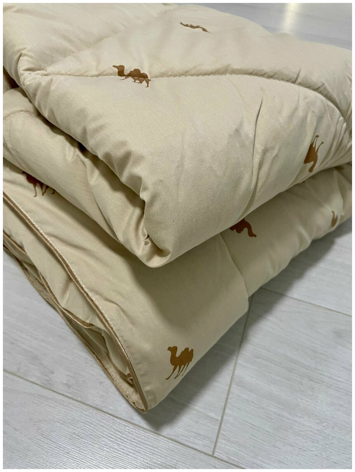 Одеяло из верблюжьей шерсти/чехол хлопок 100%/двухспальное 172х205 - фотография № 3