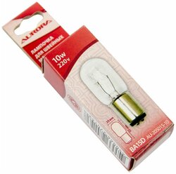 Лампочка для швейной машины Aurora, 20х50 мм, 10W, 220V, арт. AU-205015-10