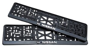 <b>Рамка</b> для номера автомобиля с надписью "NISSAN" пластиковая 2 шт. <b>Рамка</b> для номера автомобиля пласти