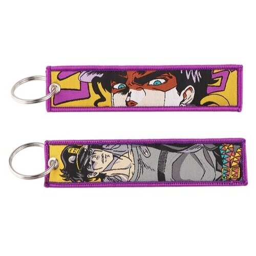 Брелок, желтый, фиолетовый kujo jotaro belt jojo s bizarre adventure cosplay cosumes accessories purple cyan two tune pu waistband