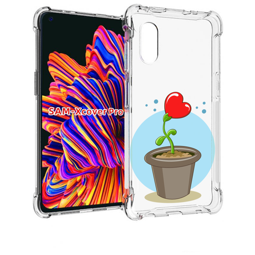 Чехол MyPads Растение любви 14 февраля для Samsung Galaxy Xcover Pro 1 задняя-панель-накладка-бампер