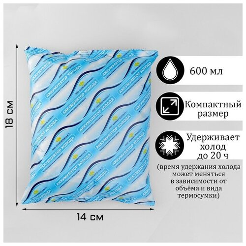 фото Аккумулятор холода "мастер к", 600 мл, 18 х 14 х 3 см мастер к.