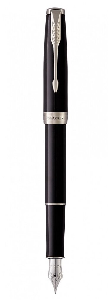 Перьевая ручка Parker Sonnet F539, цвет: LaqBlack СT, перо: F, цвет чернил: black, в подарочной упаковке