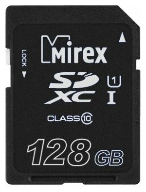 Карта памяти Mirex microSDXC 64 ГБ Class 10, V10, A1, UHS-I U1, R/W 45/25 МБ/с, адаптер на SD, 1 шт., черный - фото №2