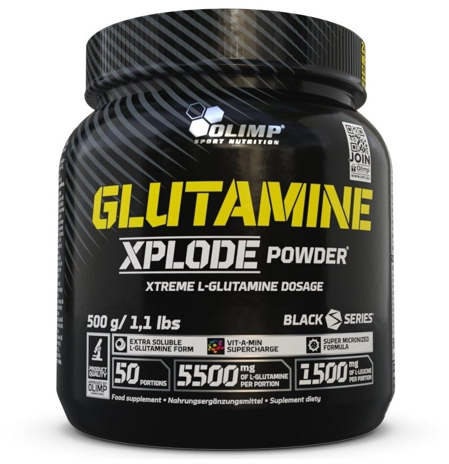 L-Glutamine OLIMP GLUTAMINE XPLODE POWDER 500 г, Апельсин