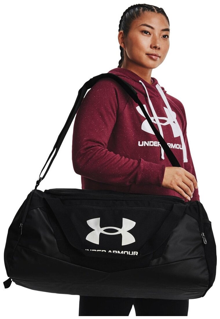 Сумка спортивная Under Armour Undeniable 5.0 Duffle MD черный - фотография № 2