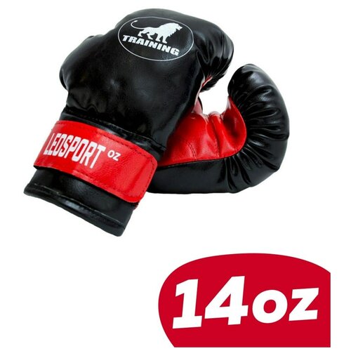 Перчатки боксерские Leosport Training 14 унций, черный