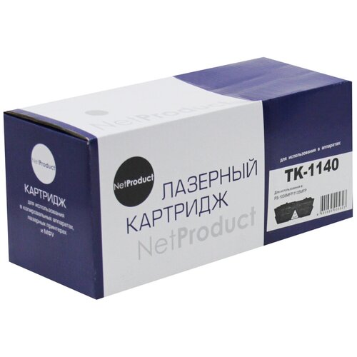 Картридж NetProduct N-TK-1140, 7200 стр, черный tc k1140 тонер картридж для kyocera fs 1035mfp 1135mfp 7200 стр туба с чипом