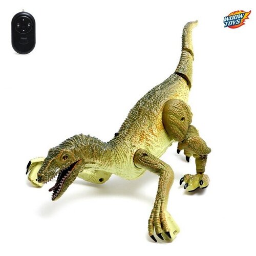 Динозавр радиоуправляемый «Велоцираптор», цвет коричневый радиоуправляемый динозавр велоцираптор rs6134a rs6134a