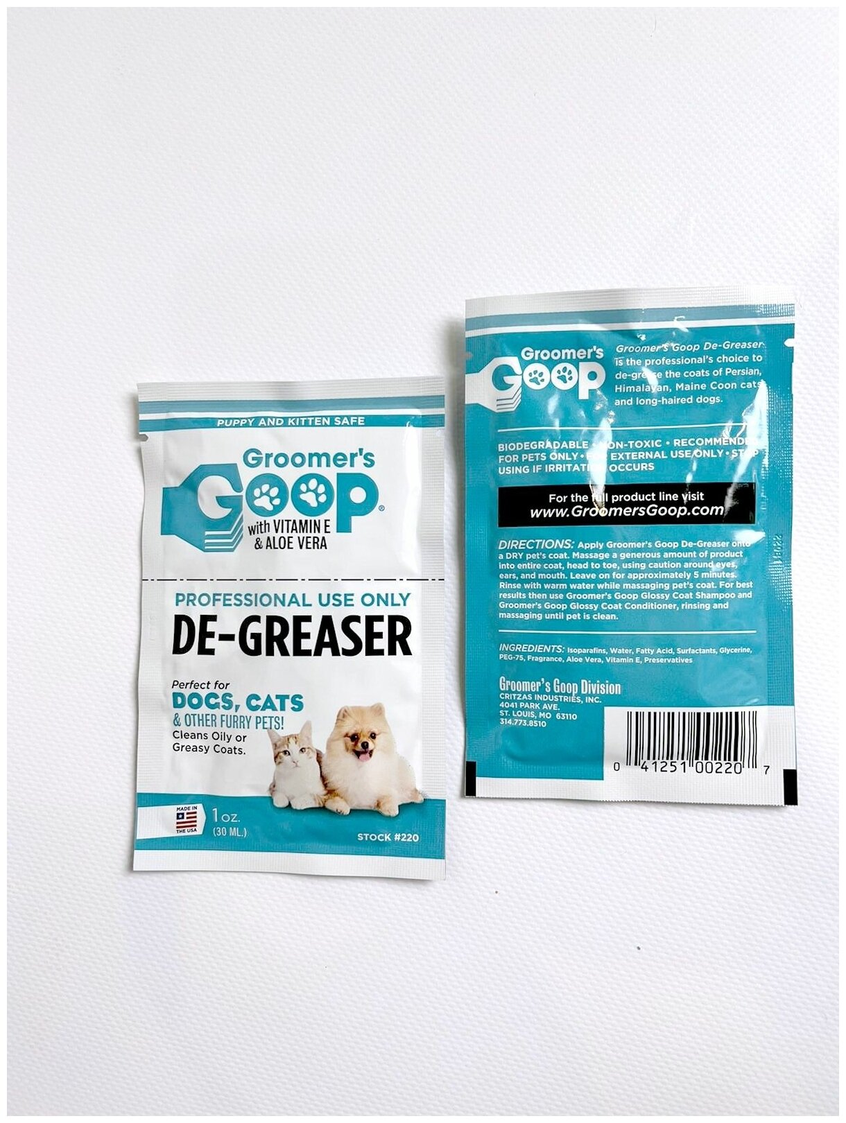 Groomer`s Goop Обезжиривающая паста для шерсти 30 мл - фотография № 1