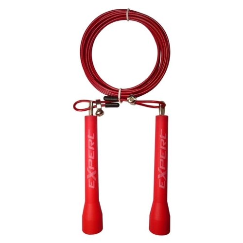 Скакалка скоростная EXPERT X-Rope 03B (Красный, 85 гр, 300 см, нейлон,металл) - Fight Expert