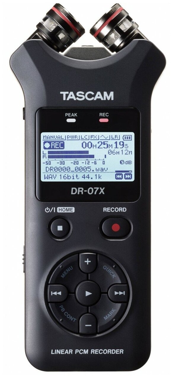 Tascam DR-07X портативный PCM стерео рекордер