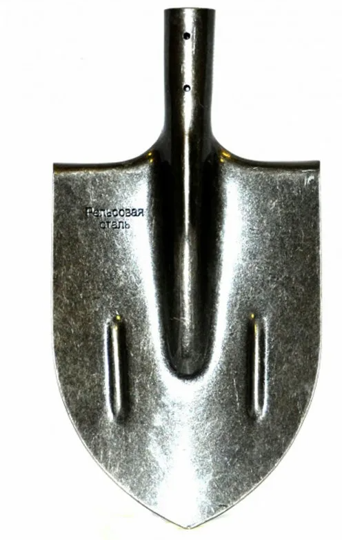 Лопата штыковая ЛКС без ребра жесткости (рельсовая сталь) - фотография № 1