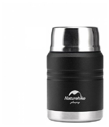 Naturehike Термос NH20SJ041 500мл (для еды) , черный, 6927595767467