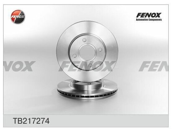 Диск тормозной Ford Focus Fiesta IV V Fusion Ka Street Ka Puma Mazda 2 98-08 FENOX TB217274