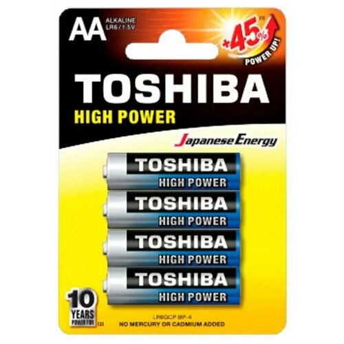 Батарейка Toshiba LR6, в упаковке: 4 шт.