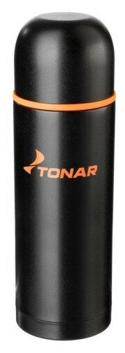 Термос HS. TM-025 1000ML черный (дополн. пласт. чашка) TONAR