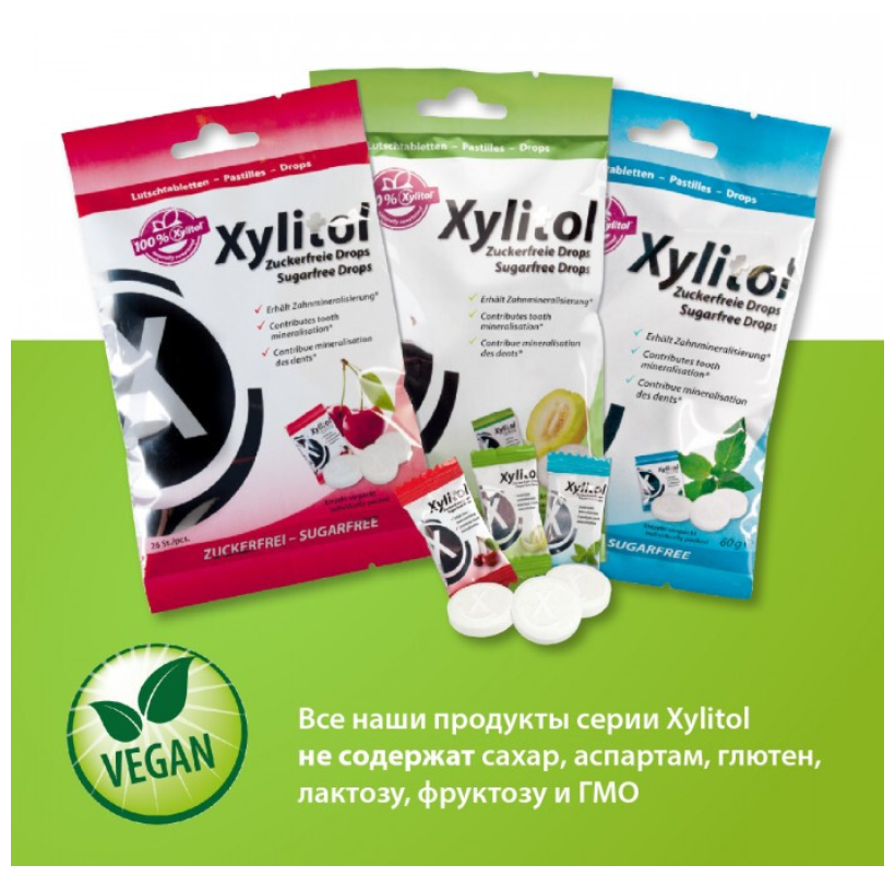 Леденцы Miradent Xylitol с ксилитом Мята, 26 шт - фотография № 2