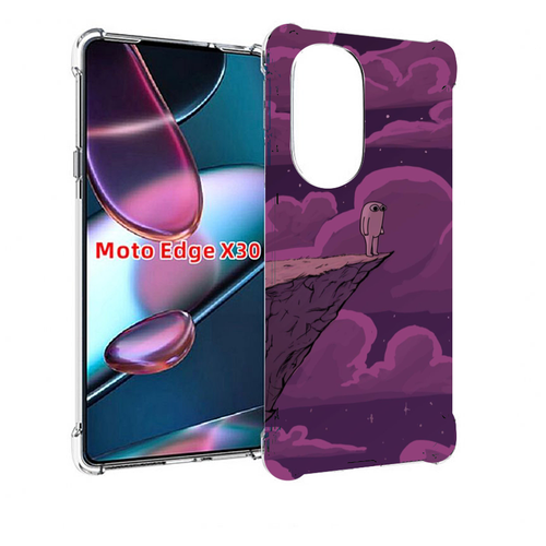 Чехол MyPads розовая-фасолька для Motorola Moto Edge X30 задняя-панель-накладка-бампер чехол mypads розовая фасолька для motorola defy 2021 задняя панель накладка бампер